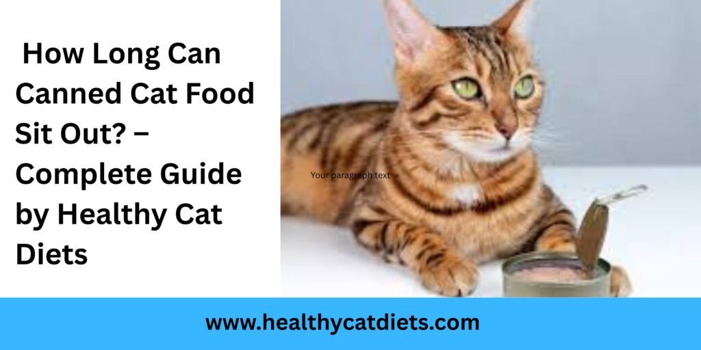 How Long Can Canned Cat Food Sit Out? – Complete Guide by Healthy Cat Diets