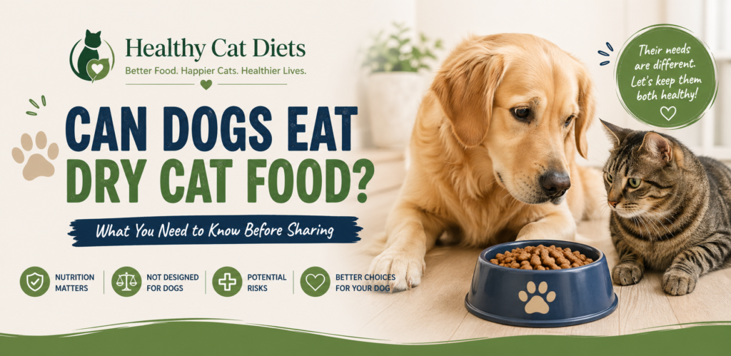 can dogs eat dry cat food