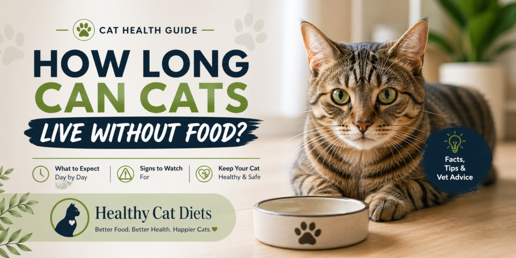 how long can cats live without food