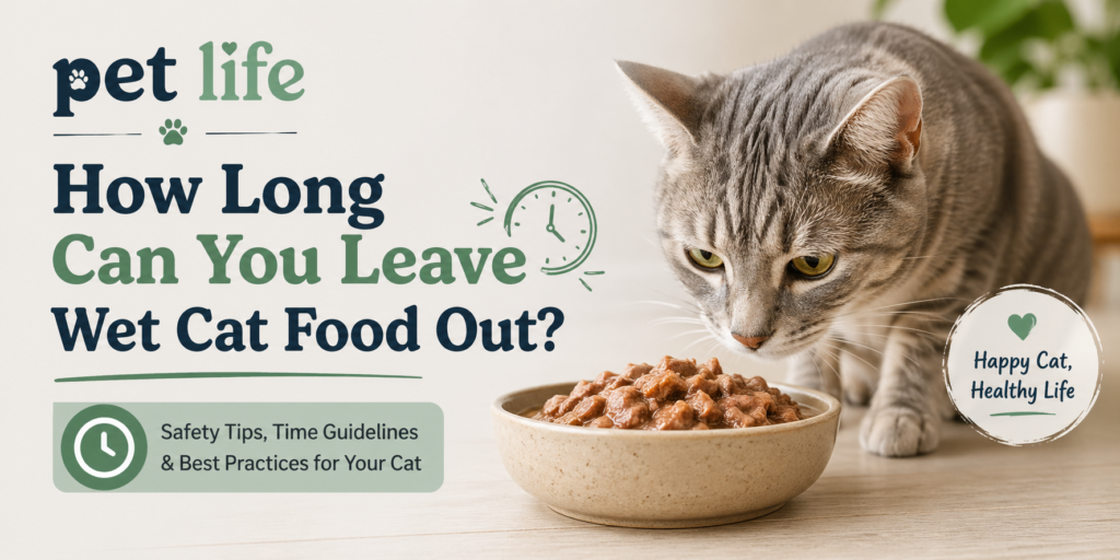 how long can you leave wet cat food out