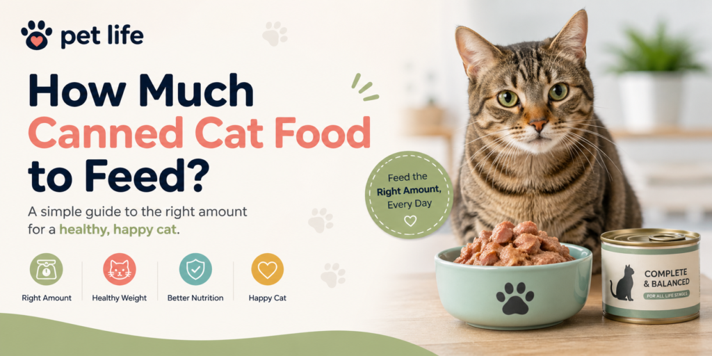how much canned cat food to feed